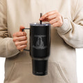 40oz Engraved Insulated Tumbler – Dee Not Know Everything " logo