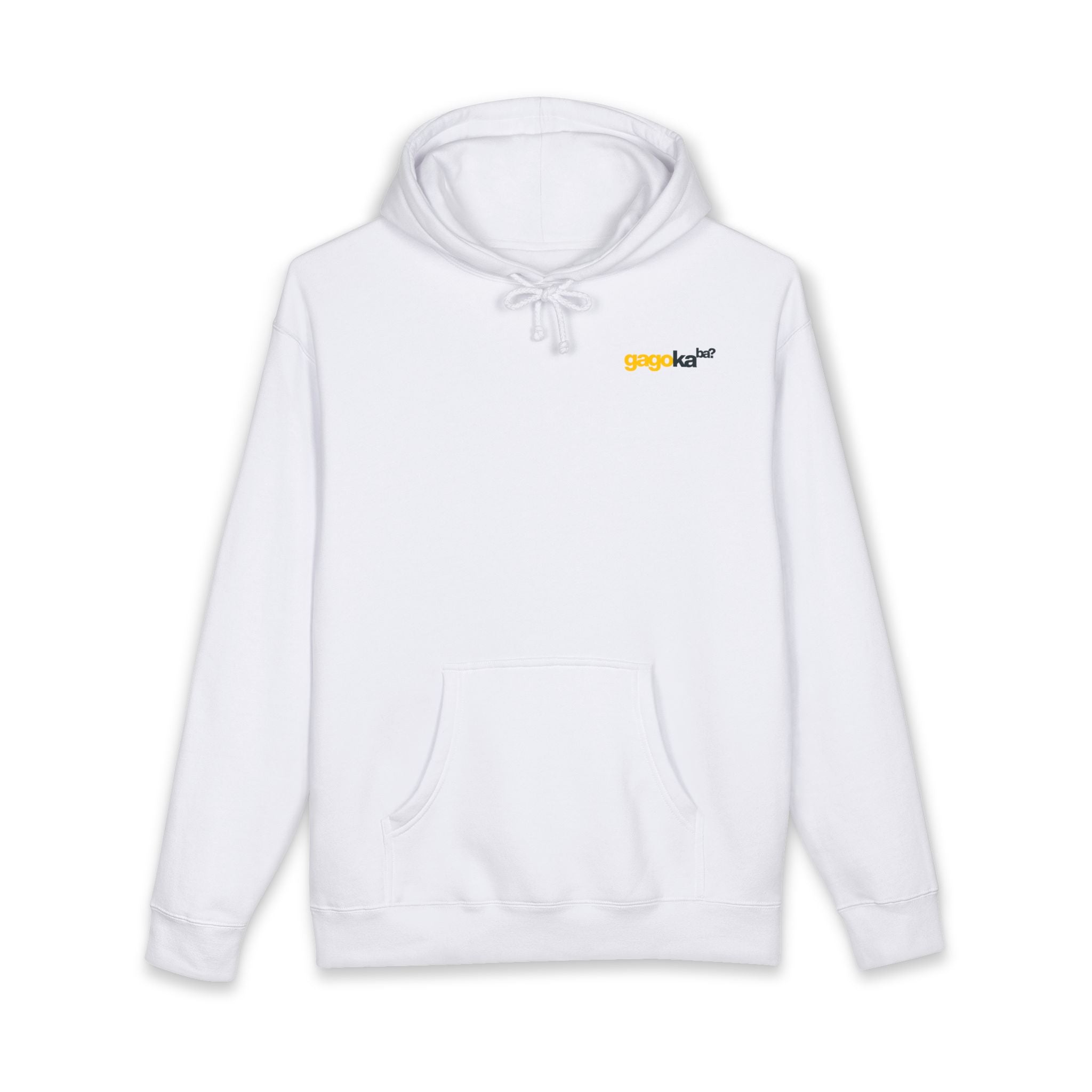 HooDee's — Minimal 'gagokaba?' Logo Chest Pocket Pullover