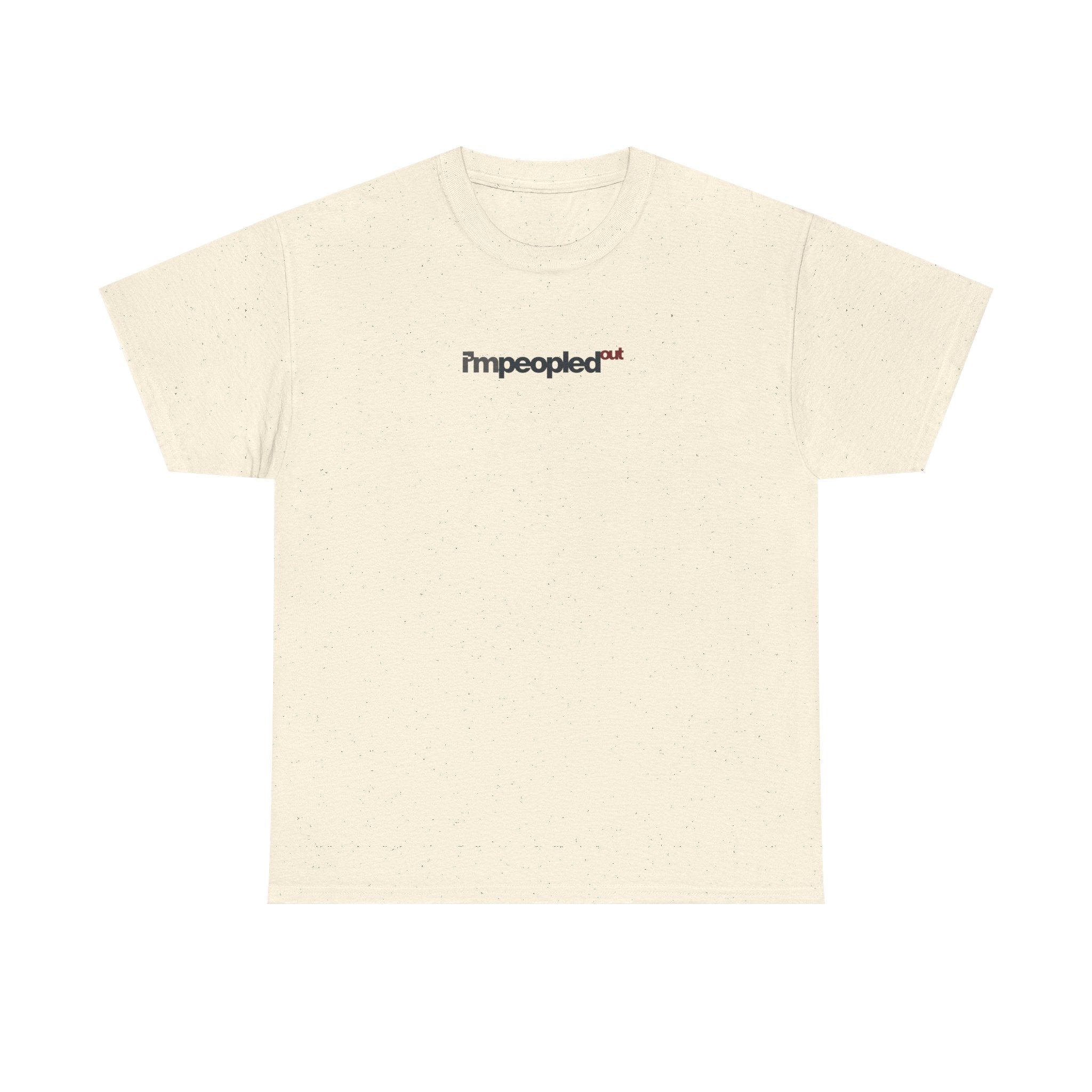 Minimal "I'mpeopled" Logo Tee - Funny Small Chest Graphic T-Shirt