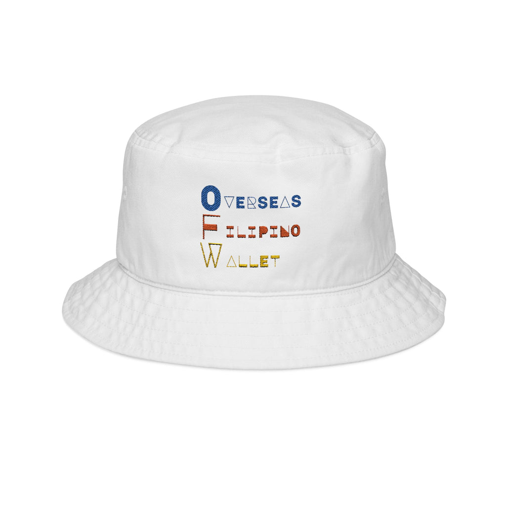 DNKE Embroidered 'Overseas Filipino Wallet' Bucket Hat