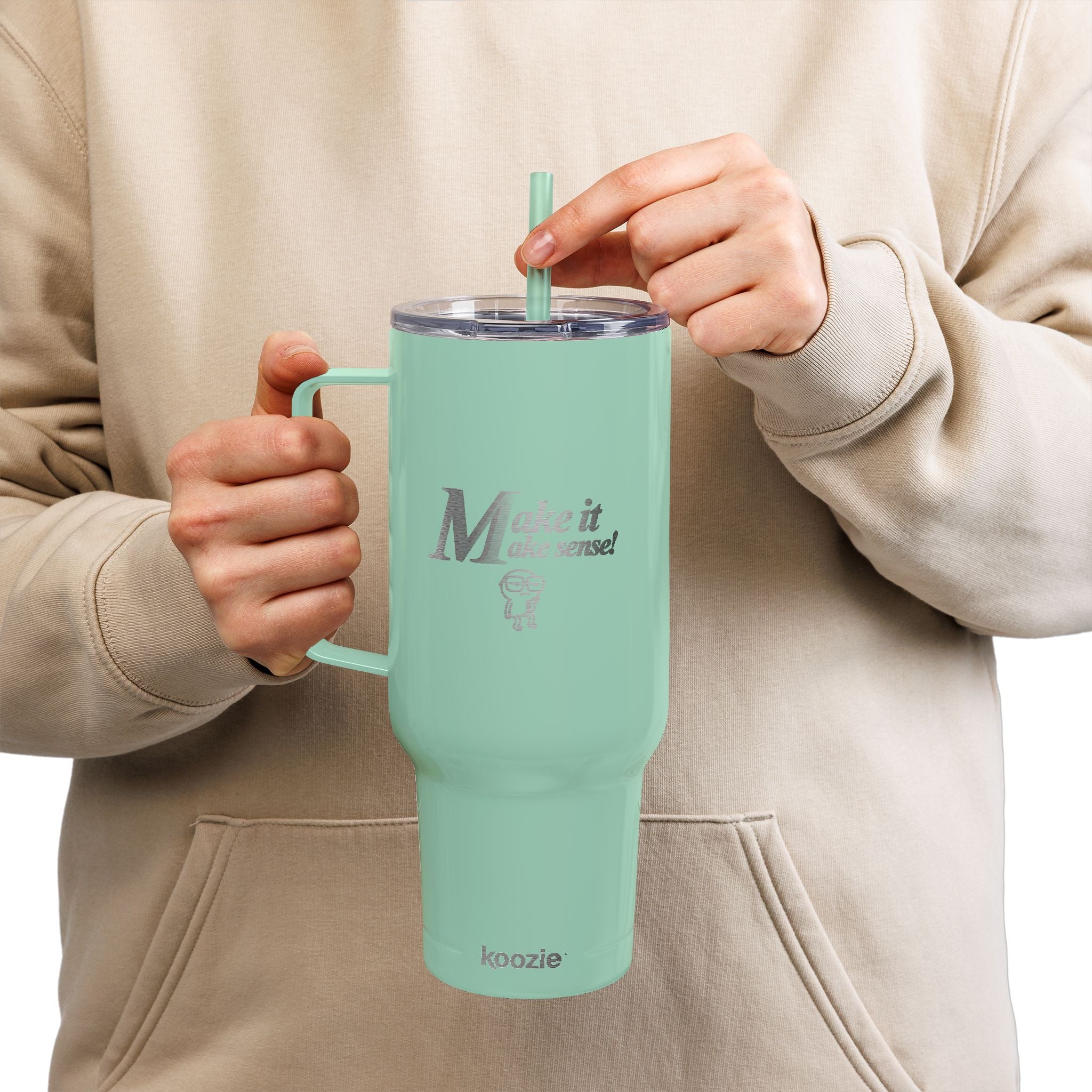 DNKE Engraved Insulated Tumbler – " Make it Make Sense " Collection