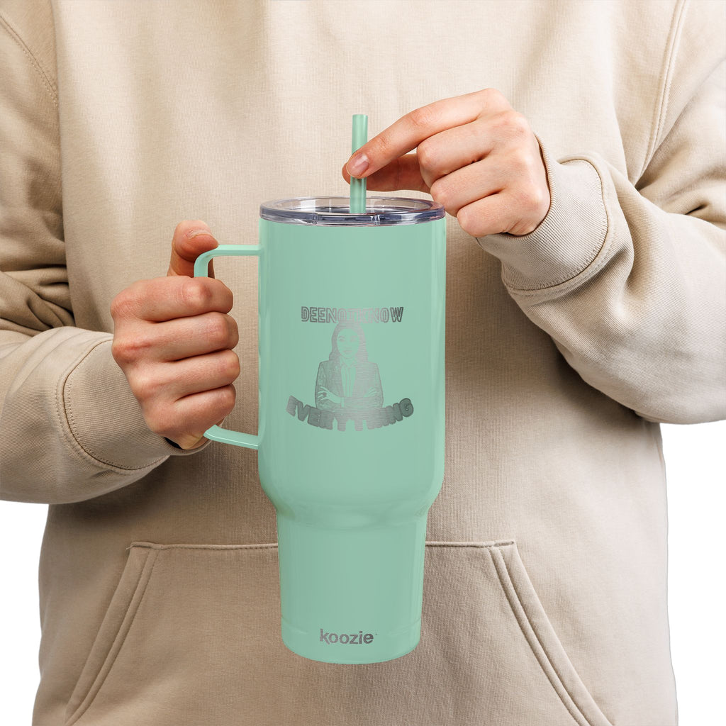 40oz Engraved Insulated Tumbler – Dee Not Know Everything " logo