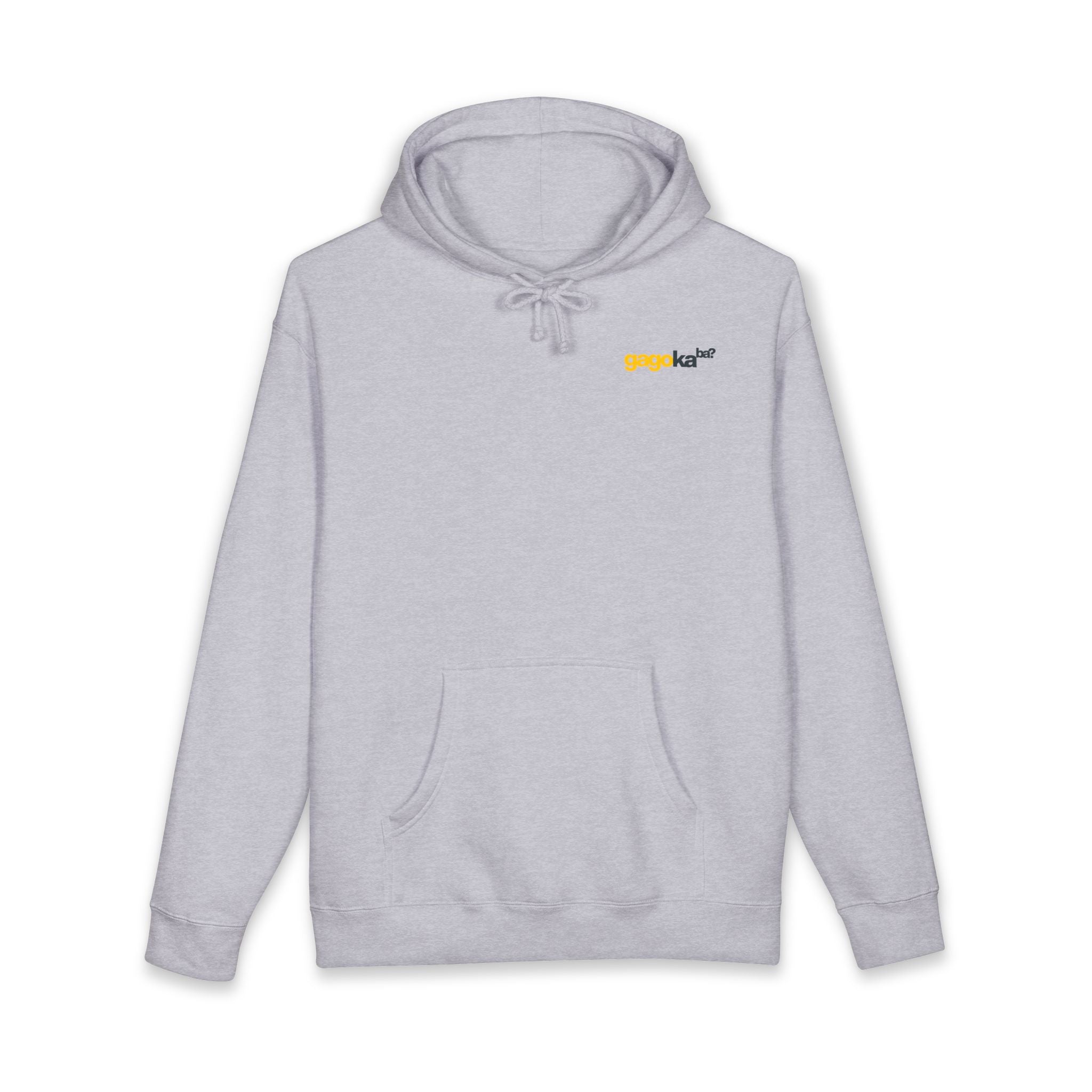 HooDee's — Minimal 'gagokaba?' Logo Chest Pocket Pullover